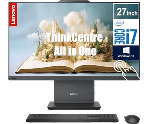 Lenovo ThinkCentre Ordinateur de bureau à écran tactile tout-en-un de 27 po | Intel Core i7 de 13e génération (10 cœurs, jusqu'à 4,90 GHz) | RAM 64 Go, SSD de 1 To | HDMI et RJ-45 | Wi-Fi 6 | Win 11