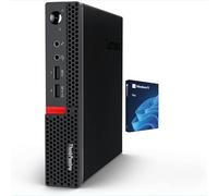 Lenovo ThinkCentre Tiny Business Mini PC de bureau, processeur AMD, 16 Go de RAM, SSD PCIe 256 Go, 2 ports d'affichage, USB 3.1 Gen 1, RJ-45, Wi-Fi, Windows 11 Pro, noir