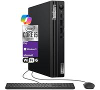 Lenovo ThinkCentre Tiny M70q G5 Intel i5-14400T (Beats i7-13700T), 16 Go de RAM DDR5, 256 Go SSD PCIe, WiFi 6 + BT, RJ-45, DP Port, HDMI, Windows 11 Pro, Mini ordinateur de bureau, 3 ans Wty - Noir