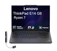 Lenovo Thinkpad E14 G6 Ordinateur portable professionnel avec écran IPS WUXGA de 14" (AMD Ryzen 7 7735U, 8 Go DDR5, 256 Go SSD, Ko rétroéclairé, empreintes digitales, 2 Thunderbolt 4, WiFi 6E, sans