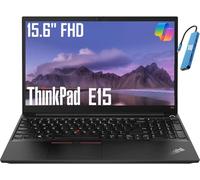 Lenovo ThinkPad E15 Ordinateur portable professionnel (15,6" FHD, Intel 4-Core i5-1135G7 (>i7-10510U), 16 Go de RAM, 512 Go SSD, rétroéclairé, empreintes digitales, Thunderbolt 4, webcam de