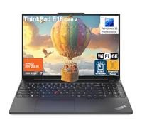 Lenovo ThinkPad E16 G2 Ordinateur portable professionnel, 16" FHD+, AMD 8-Core Ryzen 7 7735HS (Beat i7-1360P), 64 Go DDR5, SSD PCIe 2 To, WiFi 6E, lecteur d'empreintes digitales, clavier rétroéclairé