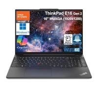 Lenovo ThinkPad E16 G2 Ordinateur portable professionnel, 64 Go de RAM DDR5, 1 To PCIe SSD, AMD 8-Core Ryzen 7 7735HS (Beat i7-1360P), 16" FHD+, WiFi 6E, KB rétroéclairé, lecteur d'empreintes