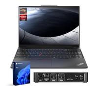 Lenovo ThinkPad E16 Gen 2 Ordinateur portable professionnel, écran FHD+ de 16", AMD Ryzen 7 7735U, 32 Go de RAM DDR5, SSD de 1 To, empreintes digitales, rétroéclairé, Wi-Fi 6, Windows 11 Pro, ensemble