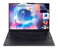Lenovo ThinkPad E16 Gen 3 16" FHD+ Ordinateur portable professionnel, Intel 16-Core Ultra 7 255H (Beat i9-13900H), Arc 140T, 64 Go de RAM DDR5, 1 To PCIe SSD, WiFi 6E, Bluetooth 5.3, Webcam, Windows