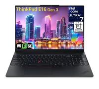 Lenovo ThinkPad E16 Gen 3 Ordinateur portable professionnel, Intel 16-Core Ultra 7 255H (Beat i9-13900H), 64 Go de RAM DDR5, SSD PCIe de 2 To, FHD+ 16", WiFi 6E, clavier rétroéclairé, lecteur