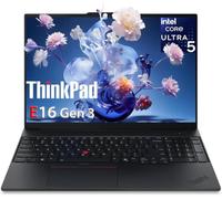 Lenovo ThinkPad E16 Gen 3 Ordinateur portable professionnel Intel Ultra 5 | 32 Go de RAM DDR5 et SSD de 1 To, longue durée de vie de la batterie et charge rapide, clavier rétroéclairé et lecteur
