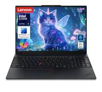 Lenovo ThinkPad E16 Ordinateur portable Intel Ultra 7 255H (32 Go DDR5 et SSD de 1 To), lecteur d'empreintes digitales, longue durée de vie de la batterie, charge rapide, Windows 11 Pro, noir crabon