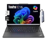Lenovo ThinkPad E16 Ordinateur portable professionnel (16" FHD+, AMD Ryzen 5 7530U (> i7-1165G7), 16 Go de RAM, 512 Go SSD) d'empreintes digitales, rétroéclairé, webcam 1080p, concentrateur IST, Wi-Fi