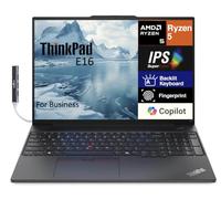 Lenovo Thinkpad E16 Ordinateur portable professionnel avec écran IPS WUXGA de 16" (AMD Ryzen 5 7535U, 16 Go DDR5, SSD PCIe 1 To, KYB rétroéclairé, empreintes digitales, WiFi 6, BT 5.3, Win 11 Pro