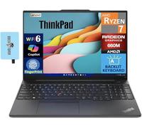Lenovo ThinkPad E16 Ordinateur portable professionnel avec écran WUXGA 16" (AMD Ryzen 7 7735U, 32 Go DDR5, SSD M.2 PCIe 512 Go, AMD Radeon 660M, Ko rétroéclairé, empreintes digitales, Thunderbolt 4