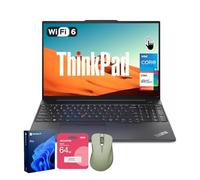 Lenovo ThinkPad E16 Ordinateur portable professionnel, écran tactile FHD+ de 16", Intel 10-Core i5-1335U, 40 Go de RAM, 1 To SSD, empreintes digitales, Ko rétroéclairé, HDMI, Thunderbolt 4, webcam