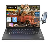 Lenovo ThinkPad E16 Ordinateur portable professionnel, écran WUXGA antireflet de 16", AMD Ryzen 5 7530U (> i7-1165G7, jusqu'à 4,5 GHz), RAM 24 Go, SSD 1 To, empreintes digitales, rétroéclairé, Wi-Fi 6