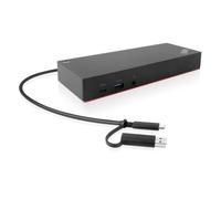 Origin Storage 40AF0135EU station d'accueil USB 3.2 Gen 1 (3.1 Gen 1) Type-A + Type-C Charbon de bois, Rouge