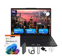 Lenovo ThinkPad L16 G2 16" WUXGA Ordinateur portable à écran tactile, Intel Core Ultra 5 225U, 64 Go de RAM DDR5, 5 To de stockage (SSD PCIe de 4 To et station d'accueil de 1 To), pavé numérique