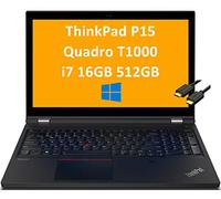 Lenovo ThinkPad P15 15,6 po FHD 1080p Station de travail mobile Ordinateur portable (Intel 6-Core i7-10750H, 16 Go de RAM, SSD PCIe 512 Go, graphique T1000 4 Go) rétroéclairé, empreintes digitales,