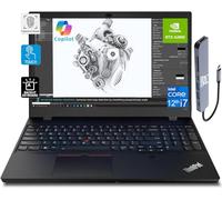 Lenovo ThinkPad P15v Gen 3 Station de travail mobile à écran tactile FHD 15,6" (NVIDIA RTX A2000, Intel 14-Core i7-12800H, 64 Go de RAM DDR5, SSD de 2 To) pour ingénieur, designer, concentrateur IST