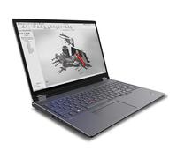 Lenovo ThinkPad P16 Gen 2 Intel® Core™ i7 i7-13850HX Station de travail mobile 40,6 cm (16") WQXGA 16 Go DDR5-SDRAM 512 Go SSD NVIDIA RTX 3500 Ada Wi-Fi 6E (802.11ax) Windows 11 Pro Français Gris, Noir