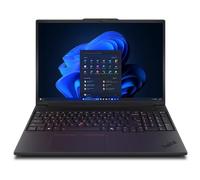 Lenovo ThinkPad P16v Gen 3 Processeur Intel® Core Ultra 9 285H vPro® coeurs E jusqu'à 4,50 GHz coeurs P jusqu'à 5,40 GHz, Windows 11 Famille 64, 512 Go SSD TLC Opal - 21RSCTO1WWFR3 Black