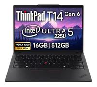 Lenovo ThinkPad T14 Gen 5 Business Laptop 14" FHD+ IPS, Intel Ultra 5 125U, 16 Go de RAM DDR5, 512 Go SSD, Webcam HD 5 MP, empreintes digitales, rétroéclairé, Wi-Fi 6E, 2 Thunderbolt 4, AI PC, W11P, 3