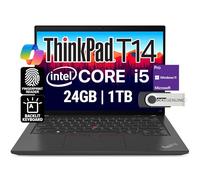 Lenovo ThinkPad T14 Gen 4 Touch Display 14" FHD+ Ordinateur portable professionnel, Intel 10 Core i5-1335U (Beats i7-1270P), 32 Go DDR5, 1 To NVMe, WiFi 6E, BT, KB rétroéclairé, FP, Webcam HD, Win 11