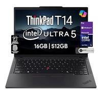 Lenovo ThinkPad T14 Gen 5 Business Laptop 14" FHD+ IPS, Intel Ultra 5 125U, 16 Go de RAM DDR5, 512 Go SSD, Webcam HD 5 MP, empreintes digitales, rétroéclairé, Wi-Fi 6E, 2 Thunderbolt 4, AI PC, W11P, 3