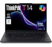 Lenovo ThinkPad T14 Gen 5, Intel Core Ultra 5 135U, 16Go DDR5, 512Go SSD, écran 14" Tactile 500 nits 100% sRGB, WiFi 6E, Thunderbolt 4, Windows 11 Pro, PC Portable Professionnel, AZERTY FR