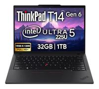 Lenovo ThinkPad T14 Gen 5 Ordinateur portable professionnel (14 po FHD+ IPS, Intel Ultra 5 125U, 64 Go de RAM DDR5, SSD 2 To), webcam HD 5 MP, 2 Thunderbolt 4, Wi-Fi 6E AI PC, Win 11 Pro, 3 ans