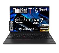 Lenovo ThinkPad T16 Gen 3 Ordinateur portable professionnel Écran FHD+ 16" Intel Ultra 7-155U (Beats i7-1355U), 64 Go de RAM DDR5, SSD de 2 To, Webcam 5 Mo, WiFi 6E + BT, RJ-45, HDMI, Win 11 Pro, AI
