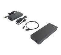 Lenovo ThinkPad Thunderbolt 3 Dock Gen2 - Réplicateur de port - Thunderbolt 3 - 2 x HDMI, 2 x DP, Thunderbolt - GigE - 135 Watt - Europe - pour ThinkPad L480 20LS, 20LT; P51s 20HB, 20HC, 20JY, 20K0; P
