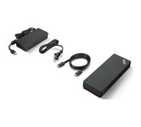 Lenovo ThinkPad Universal Thunderbolt 4 Smart Dock - Station d'accueil - Thunderbolt 4 - HDMI, 2 x DP, Thunderbolt - 1GbE - 135 watt - Campus - Europe - pour ThinkPad P16s Gen 1; T15p Gen 2; T16 Gen 1