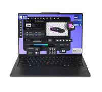Lenovo ThinkPad X1 Carbon Gen 13 Aura Edition, Intel Core Ultra 5 225U, 14" WUXGA IPS (1920 x 1200), 500 nits, 16 Go LPDDR5x RAM, 512 Go SSD, Wi-Fi 6E, Windows 11 Pro, QWERTZ, noir