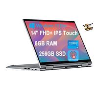 Lenovo ThinkPad X1 Yoga Gen 6 Ordinateur portable 2 en 1 14" FHD+ IPS Écran tactile (400 nits) 11e génération Intel Quad-Core i5-1135G7 (Beats i7-10510U) 8 Go de RAM 256 Go SSD Fingerprint Garaged Pen