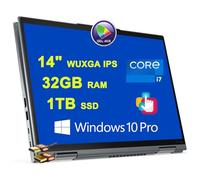 Lenovo ThinkPad X1 Yoga Gen6 Ordinateur portable 2 en 1 14" WUXGA IPS Écran tactile (500nits, 100% sRGB) Processeur Intel Quad-core i7-1185G7 32 Go de RAM 1 To SSD Thunderbolt4 Charge rapide Win10Pro