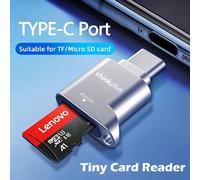 Lenovo Thinkplus USB C type-c lecteur de carte Micro SD carte mémoire Mini adaptateur TranFlash en métal lecteur de carte TF pour téléphone de Type C Type C Plug