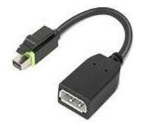 Lenovo Adaptateur Mini DisplayPort 4X90Q93975 vers DisplayPort Noir