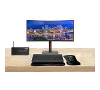 Lenovo ThinkStation P3 SFF i7k, 64 Go de RAM, 1 To SSD, Windows 11 Pro, RTX A4000 16 Go fourni avec ThinkVision T34w 34 po incurvé 2K, Wi-Fi T2U Plus, clavier et souris sans fil MK650, souris en gel