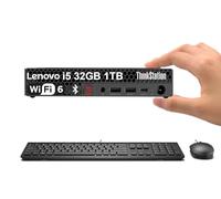 Lenovo ThinkStation P3 Tiny Station de travail (Intel 14-Core i5-14500 vPro (> i7-13700), 32 Go de RAM DDR5, 1 To SSD, carte graphique UHD), mini PC d'affaires, clavier, Ethernet, Wi-Fi 6, HDMI, Win