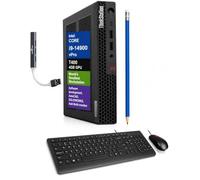Lenovo ThinkStation P3 Tiny Station de travail, Intel i9-14900 vPro, 64 Go | Mini PC de bureau professionnel T400 4 Go, WiFi 6, Win11 Pro, mini PC pour entreprise, CAO, support multi-écrans + rallonge