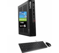 Lenovo ThinkStation P3 Tiny Workstation Mini ordinateur de bureau (Intel i9-14900 vPro, T400 4 Go, 32 Go DDR5, SSD PCIe 2 To, WiFi 6, Bluetooth 5.3, RJ-45, 1 x DP; 3 x mDP, Win 11 Pro) avec extenseur