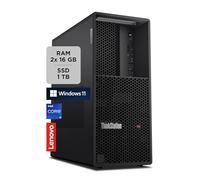 Lenovo - ThinkStation P3 Tower, PC de bureau avec Windows 11 Pro, Intel Core i9-13900, RAM DDR5 32 Go, SSD 1 To NVMe - Ordinateur graphique NVIDIA RTX A2000, évolutivité PCIe