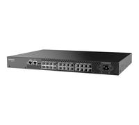 Lenovo ThinkSystem DB610S - Commutateur - Géré - 8 x 32Gb Fibre Channel SFP+ - de bureau, Montable sur rack - avec émetteur-récepteur 8 x 16 Gbps SWL SFP+