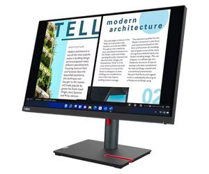 Lenovo ThinkVision P24h-30 Moniteur QHD Moniteur professionnel QHD de 23,8 pouces avec station d'accueil USB-C, dalle IPS et socle ergonomique pour