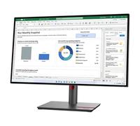 Lenovo ThinkVision P27h-30 Moniteur QHD Moniteur QHD de 27 pouces avec fonction d'accueil USB-C, design ergonomique et connectivité polyvalente pour