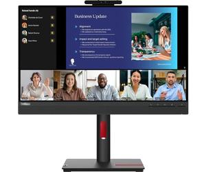 Lenovo ThinkVision T24v-30 Webcam de Classe 24" Full HD LCD 16:9 Noir Corbeau