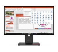 Lenovo ThinkVision T27-40 - Écran LED - 27" - 1920 x 1080 Full HD (1080p) @ 120 Hz - IPS - 300 cd/m² - 1500:1 - 4 ms - HDMI, VGA, DisplayPort - noir eclipse - avec ThinkVision MC 60 monitor...