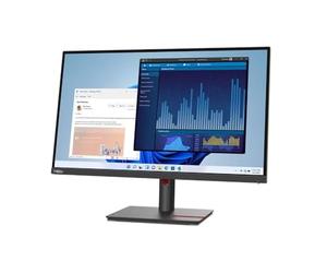 Lenovo ThinkVision T27p-30 Écran 27" 4K UHD IPS, 99% sRGB, USB-C 90W, HDMI 2.1, DisplayPort 1.4, RJ45 LAN, réglable en Hauteur, Faible lumière Bleue TÜV, Eyesafe, 3 Ans Garantie