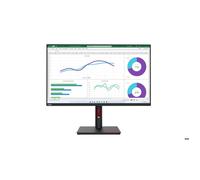 Lenovo ThinkVision T32h-30 - Écran LED - 31.5" - 2560 x 1440 WQHD @ 60 Hz - IPS - 350 cd/m² - 1000:1 - 4 ms - HDMI, DisplayPort, USB-C - noir corbeau Noir corbeau G