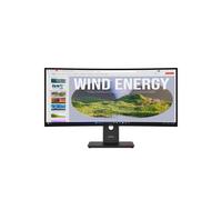 Lenovo ThinkVision T34WD-40 : Écran LED 34" Wide Quad HD (3440x1440) VA 120Hz, HDR10, 6ms, USB-C (100W), Hub USB, HDMI 2.1, DisplayPort 1.4, Noir
