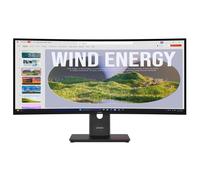 Lenovo ThinkVision T34WD-40 - Écran LED - incurvé - 34" - 3440 x 1440 UWQHD @ 120 Hz - VA - 300 cd/m² - 3000:1 - HDR10 - 4 ms - HDMI, DisplayPort, USB-C - noir eclipse